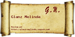 Glanz Melinda névjegykártya